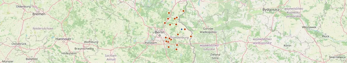 Karte mit den Selbstversorgerhäusern in Neutrebbin