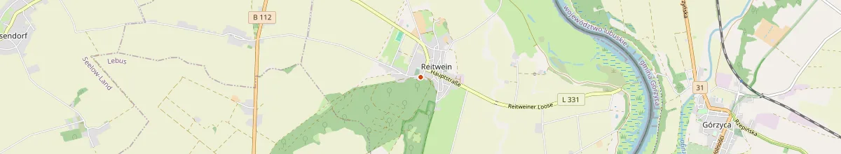 Karte mit den Selbstversorgerhäusern in Reitwein