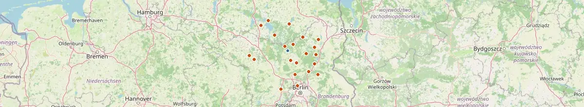 Karte mit den Selbstversorgerhäusern in Großwoltersdorf