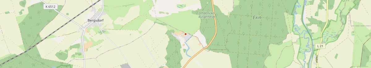 Karte mit den Selbstversorgerhäusern in Löwenberger Land