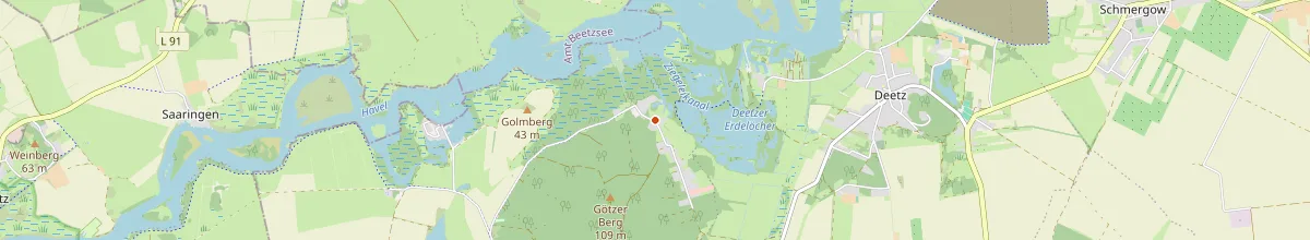 Karte mit den Selbstversorgerhäusern in Groß Kreutz (Havel)