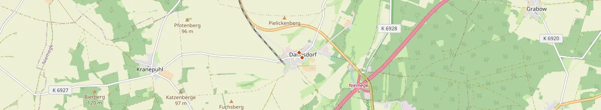 Karte mit den Selbstversorgerhäusern in Planetal