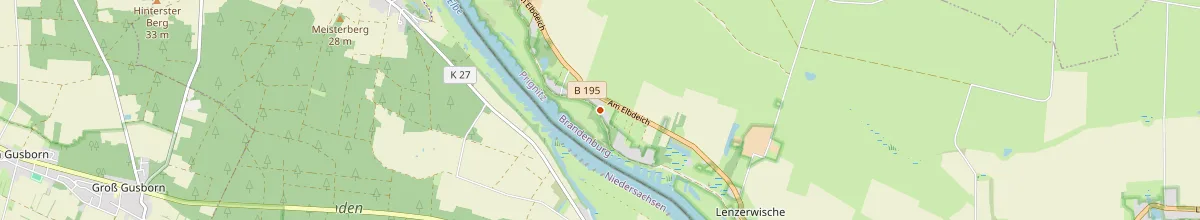 Karte mit den Selbstversorgerhäusern in Lenzerwische