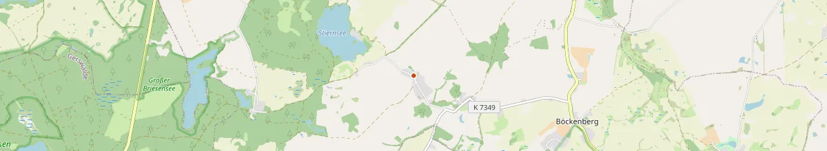 Karte mit den Selbstversorgerhäusern in Gerswalde