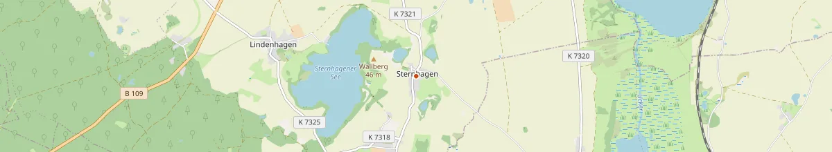 Karte mit den Selbstversorgerhäusern in Nordwestuckermark