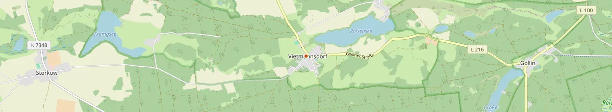Karte mit den Selbstversorgerhäusern in Templin