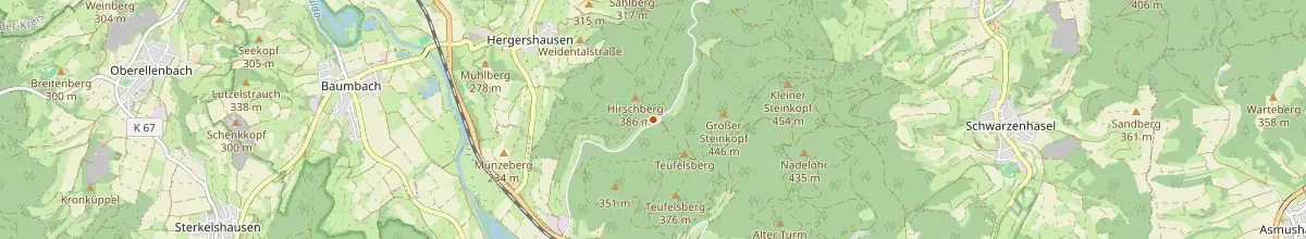 Karte mit den Selbstversorgerhäusern in Rotenburg an der Fulda