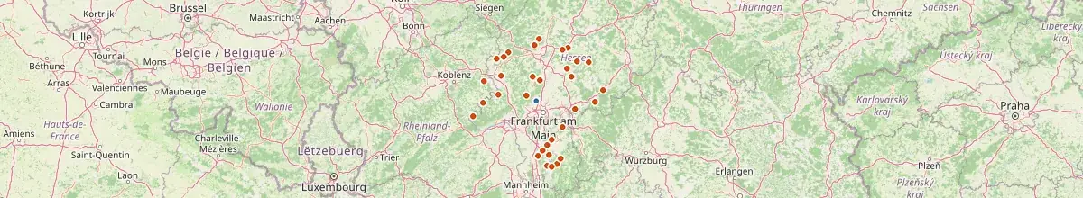 Karte mit den Selbstversorgerhäusern in Oberursel