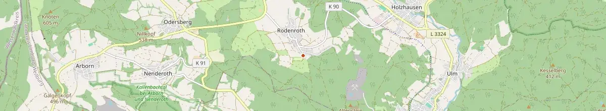 Karte mit den Selbstversorgerhäusern in Greifenstein
