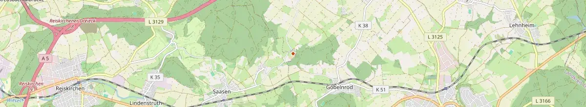 Karte mit den Selbstversorgerhäusern in Reiskirchen