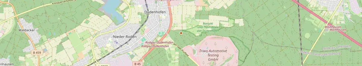 Karte mit den Selbstversorgerhäusern in Rodgau