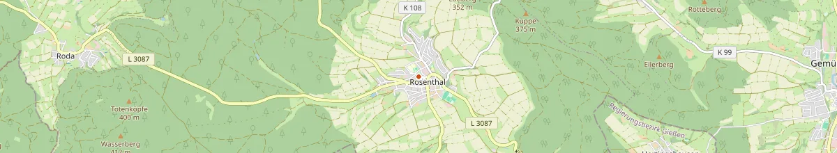 Karte mit den Selbstversorgerhäusern in Rosenthal