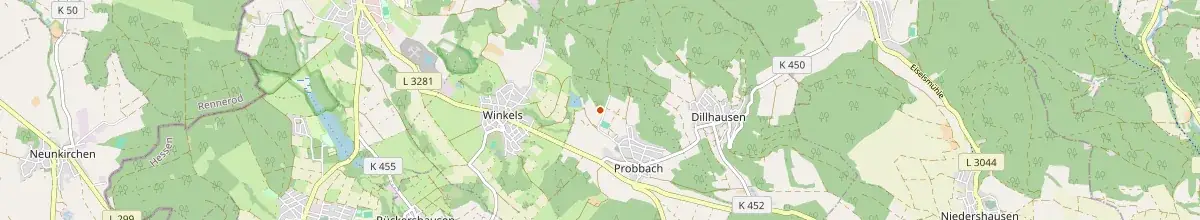 Karte mit den Selbstversorgerhäusern in Mengerskirchen