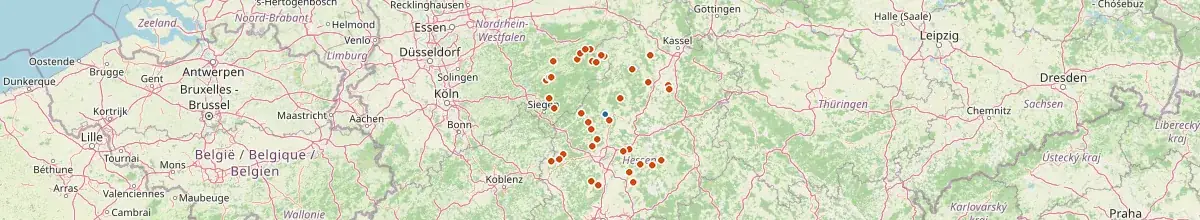 Karte mit den Selbstversorgerhäusern in Lahntal