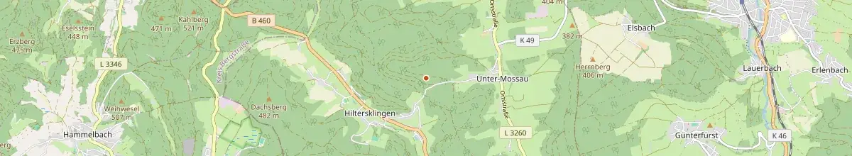 Karte mit den Selbstversorgerhäusern in Mossautal