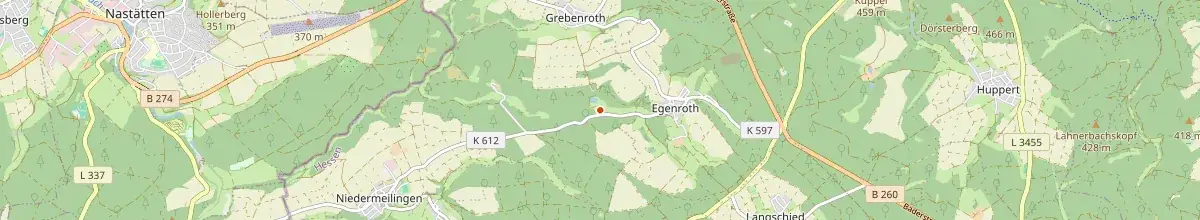 Karte mit den Selbstversorgerhäusern in Heidenrod