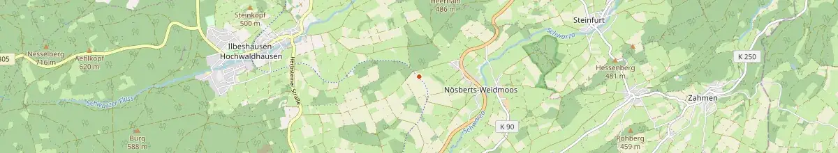 Karte mit den Selbstversorgerhäusern in Grebenhain