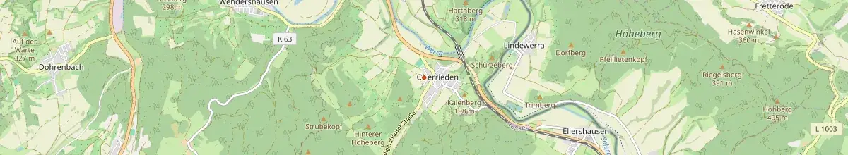 Karte mit den Selbstversorgerhäusern in Bad Sooden-Allendorf