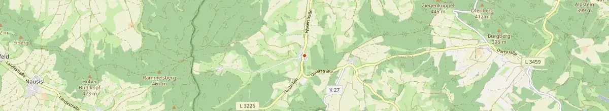 Karte mit den Selbstversorgerhäusern in Waldkappel