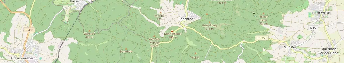 Karte mit den Selbstversorgerhäusern in Butzbach