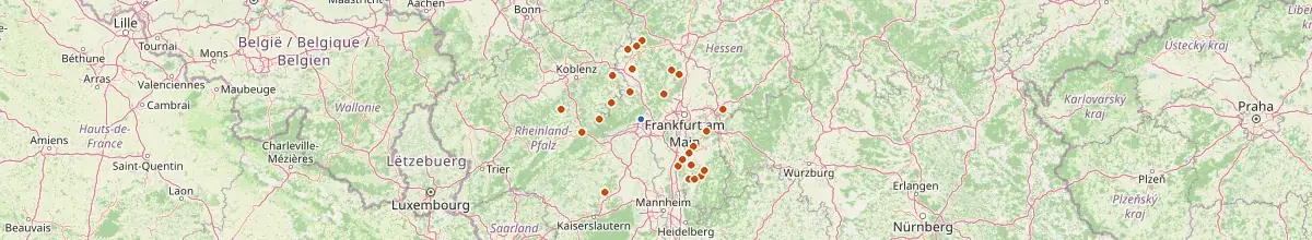 Karte mit den Selbstversorgerhäusern in Wiesbaden