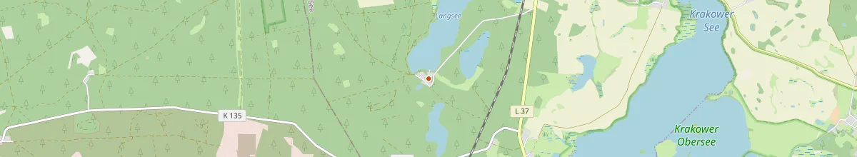 Karte mit den Selbstversorgerhäusern in Krakow am See