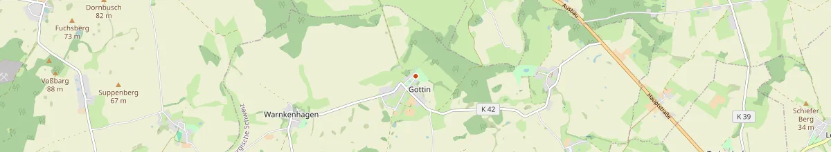 Karte mit den Selbstversorgerhäusern in Warnkenhagen