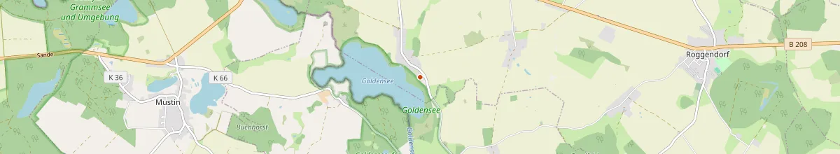 Karte mit den Selbstversorgerhäusern in Roggendorf