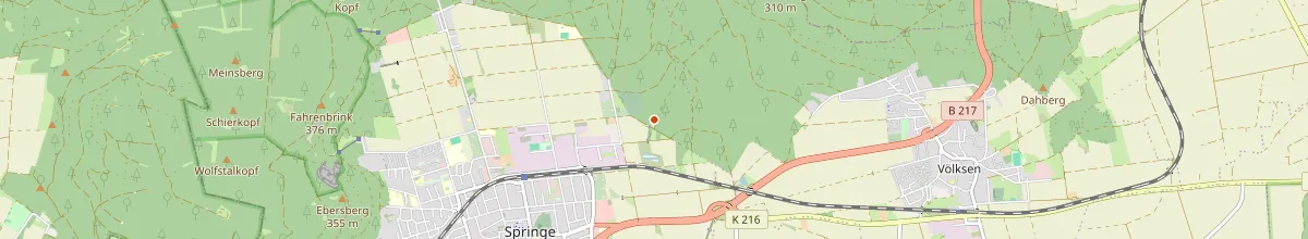 Karte mit den Selbstversorgerhäusern in Springe