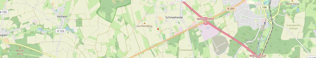 Karte mit den Selbstversorgerhäusern in Walsrode