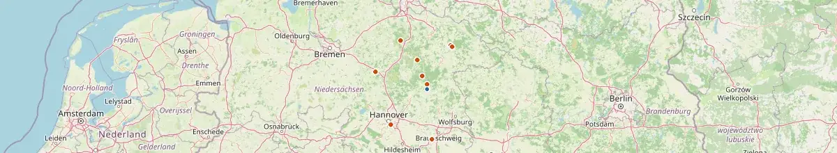 Karte mit den Selbstversorgerhäusern in Eldingen
