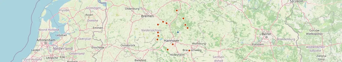 Karte mit den Selbstversorgerhäusern in Hambühren