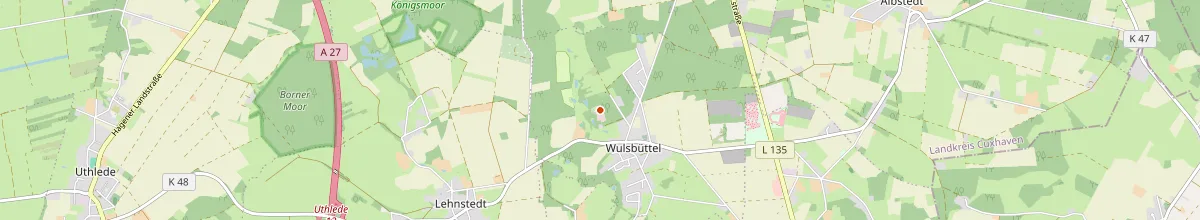 Karte mit den Selbstversorgerhäusern in Hagen im Bremischen