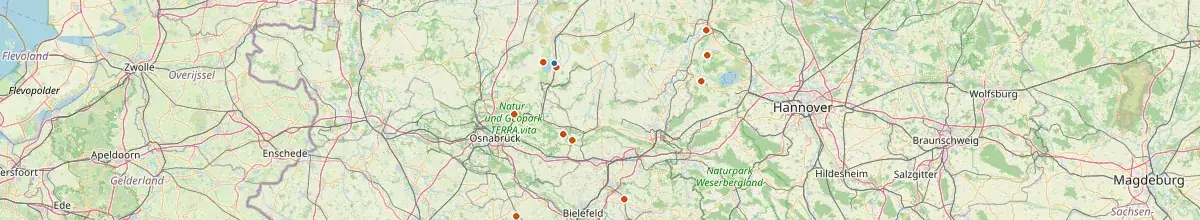 Karte mit den Selbstversorgerhäusern in Lembruch