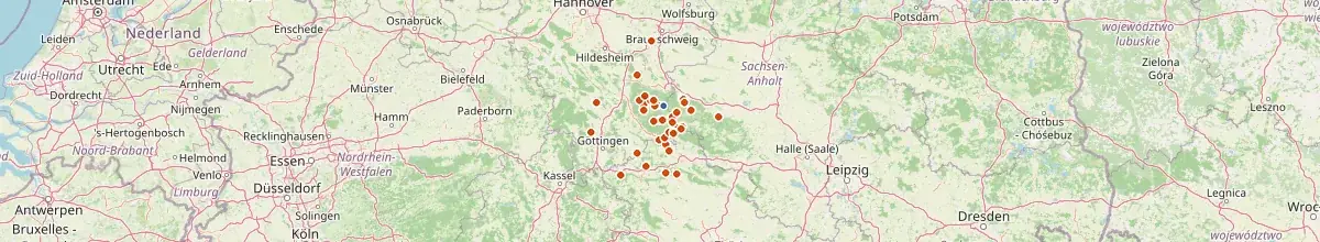 Karte mit den Selbstversorgerhäusern in Torfhaus