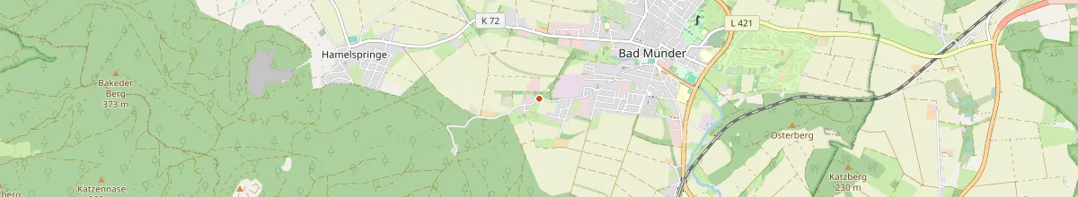 Karte mit den Selbstversorgerhäusern in Bad Münder