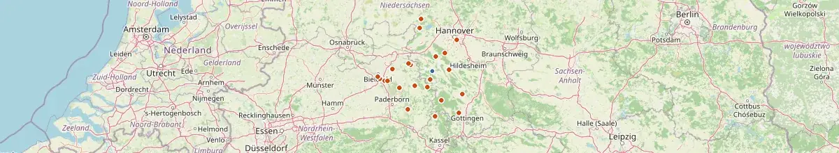 Karte mit den Selbstversorgerhäusern in Emmerthal