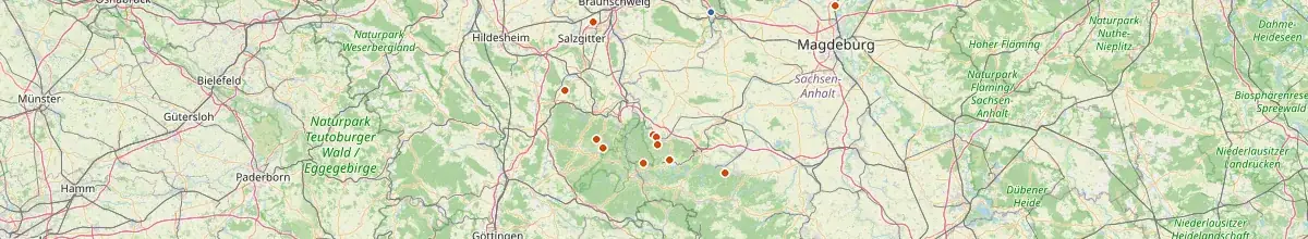 Karte mit den Selbstversorgerhäusern in Helmstedt