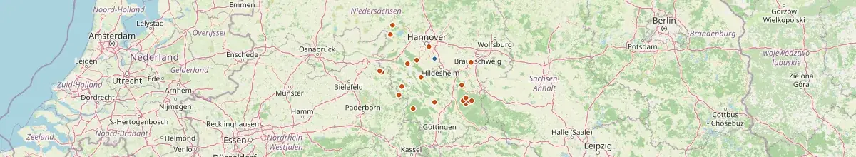 Karte mit den Selbstversorgerhäusern in Sarstedt