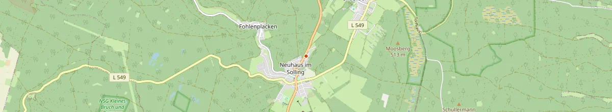 Karte mit den Selbstversorgerhäusern in Holzminden
