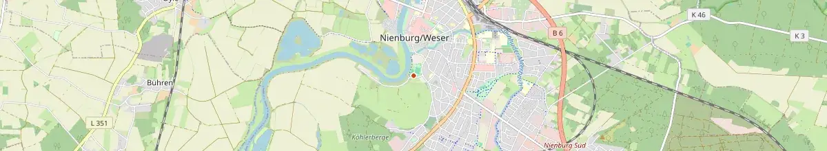 Karte mit den Selbstversorgerhäusern in Nienburg