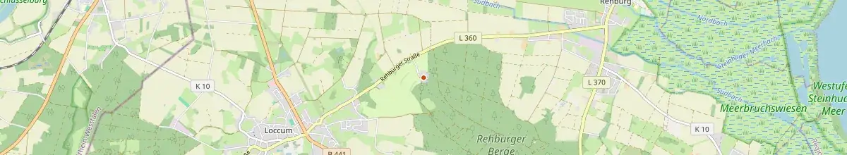 Karte mit den Selbstversorgerhäusern in Rehburg-Loccum