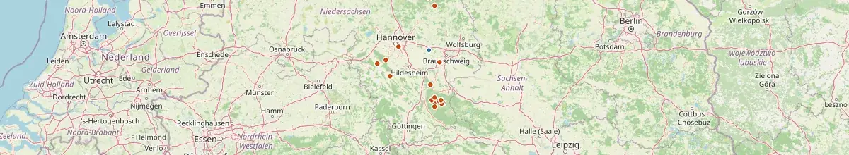 Karte mit den Selbstversorgerhäusern in Landkreis Peine