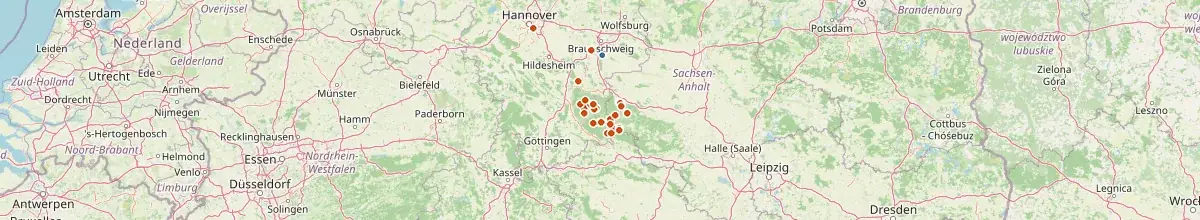 Karte mit den Selbstversorgerhäusern in Wolfenbüttel