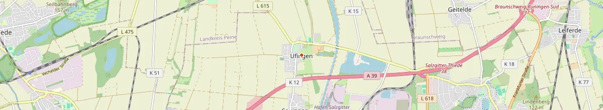 Karte mit den Selbstversorgerhäusern in Salzgitter