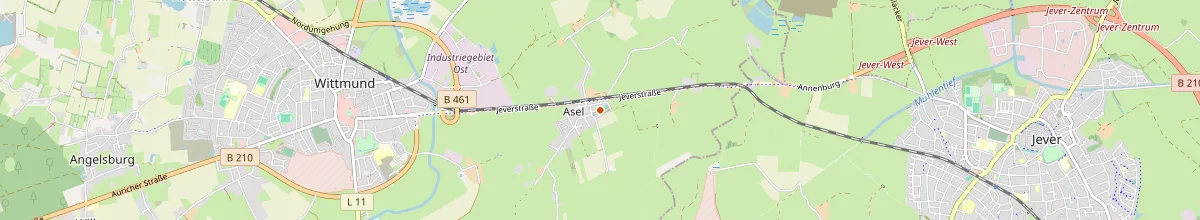 Karte mit den Selbstversorgerhäusern in Asel