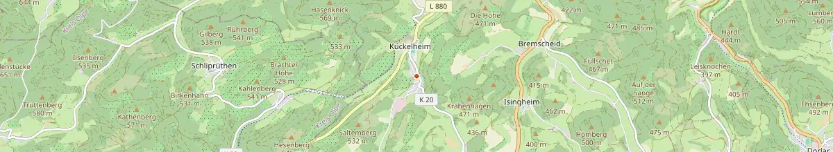 Karte mit den Selbstversorgerhäusern in Eslohe
