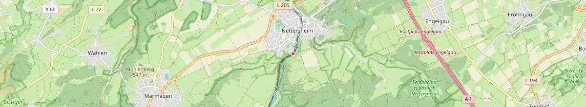 Karte mit den Selbstversorgerhäusern in Nettersheim