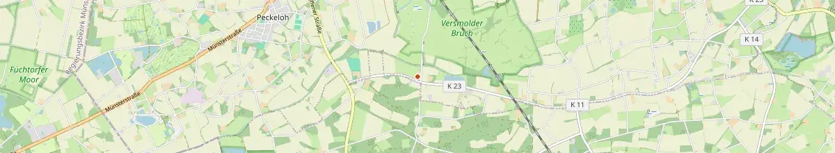 Karte mit den Selbstversorgerhäusern in Versmold