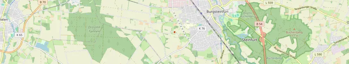 Karte mit den Selbstversorgerhäusern in Steinfurt